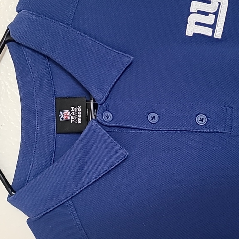 New York Giants Mens Polo Shirt Reebok Licensed NFL Team Apparel Size XL - Picture 6 of 15